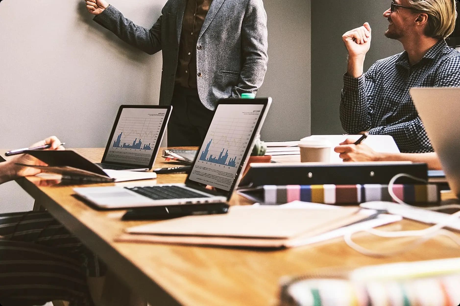 Internal meeting discussion with stakeholders